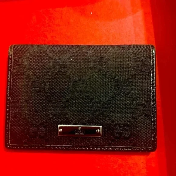 Gucci GG Canvas monogram card holder
